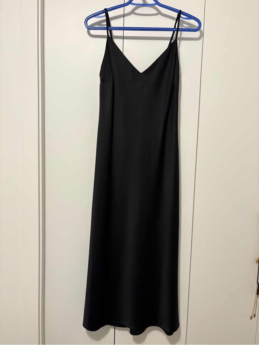 Dynamite Black Slip Dress with V-Neck